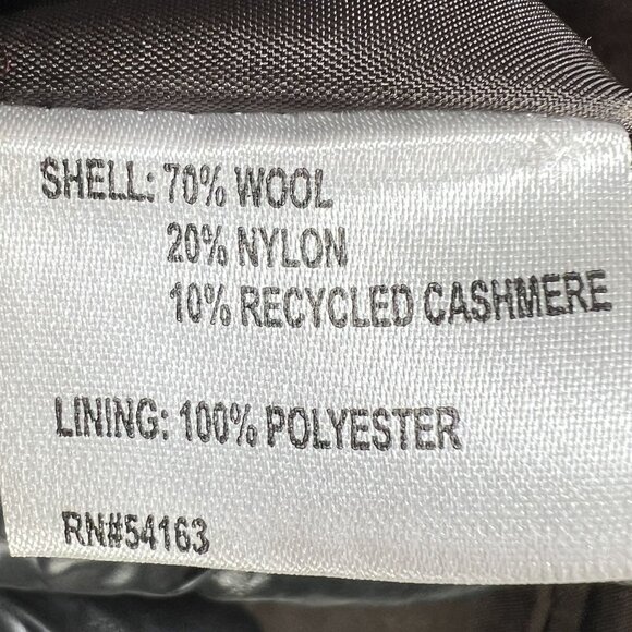 Calvin Klein Womens 12 Red Double Breasted Wool Cashmere Blend Peacoat Timeless - Picture 13 of 16